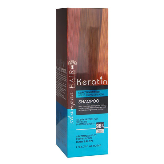 Keratin Nutrition Moisturizing & Smooth Shampoo, 900ml - Front View