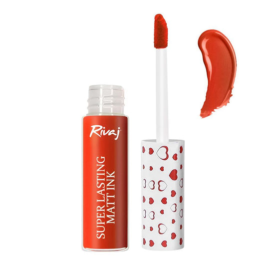 Rivaj UK Super Lasting Matt Ink Lip Gloss, 3ml, No. 08 - Front View