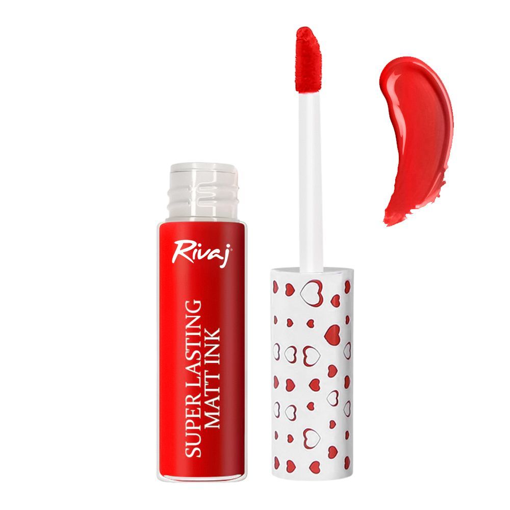 Rivaj UK Super Lasting Matt Ink Lip Gloss, 3ml, No. 19 - Front View