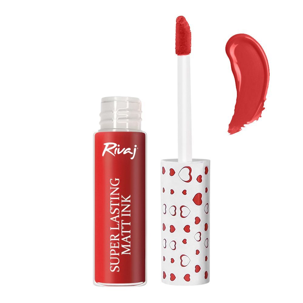 Rivaj UK Super Lasting Matt Ink Lip Gloss, 3ml, No. 06 - Front View