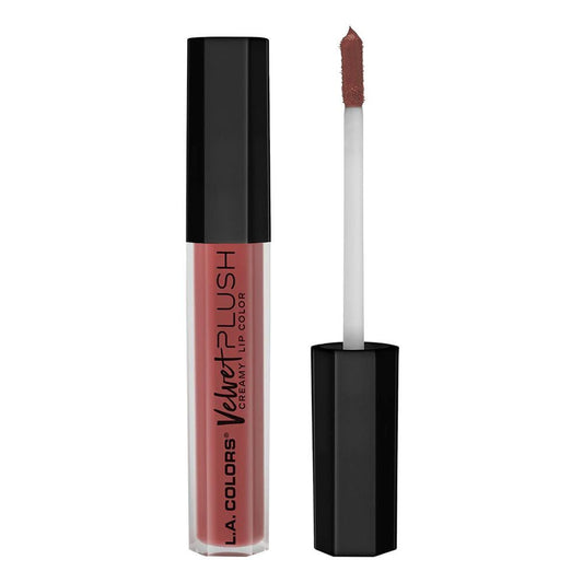 L.A. Colors Velvet Plush Creamy Lip Color, Liquid Lipstick, CLC662 Blossom - Front View