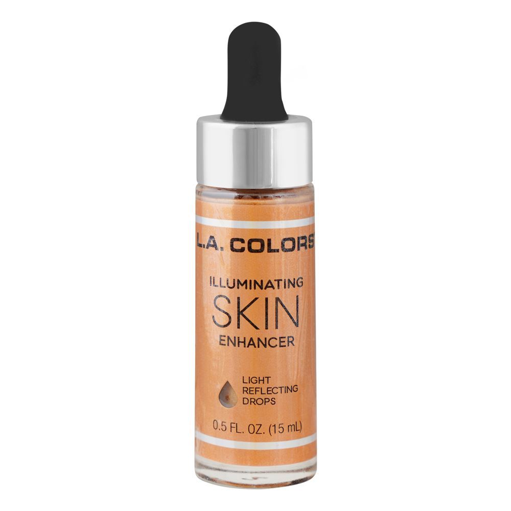 L.A. Colors Illuminating Skin Enhancer Light Reflecting Drops, 15ml, CID246 Sun Goddess - Front View