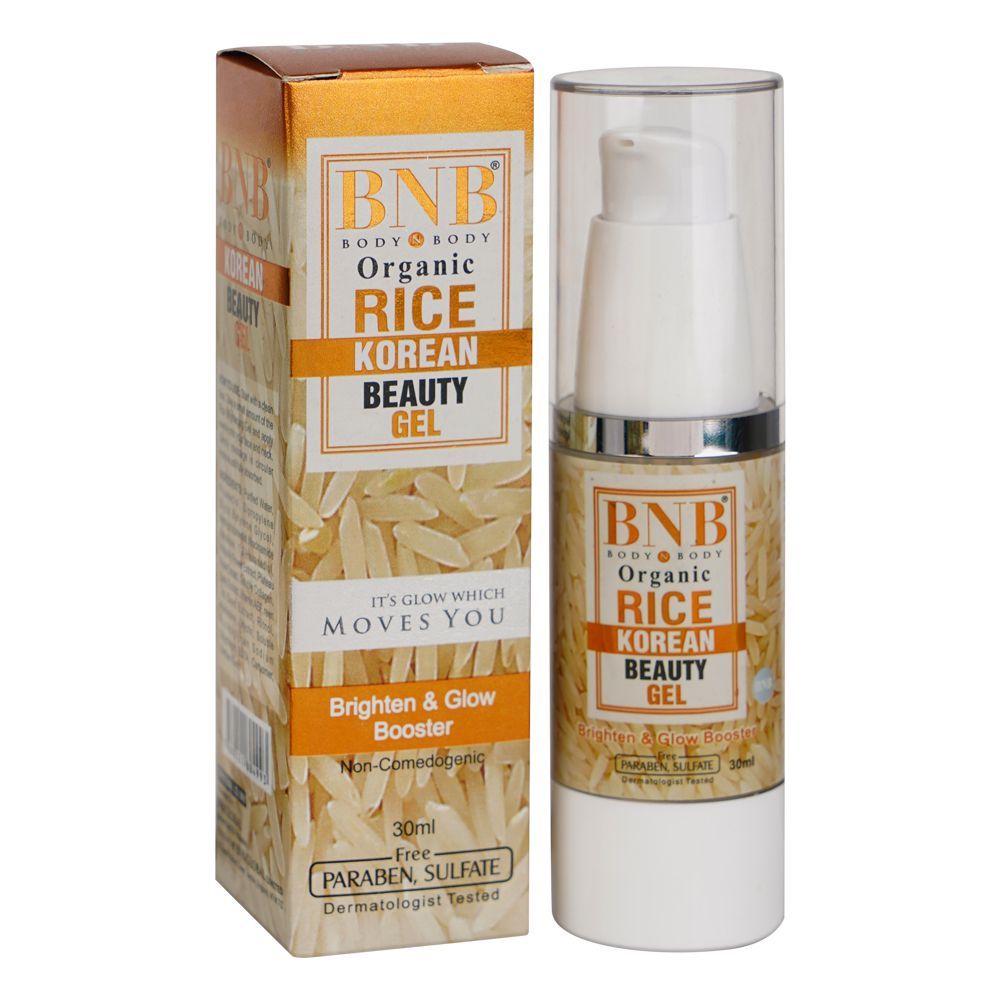 BNB Organic Rice Korean Beauty Gel, 30ml -  Front View