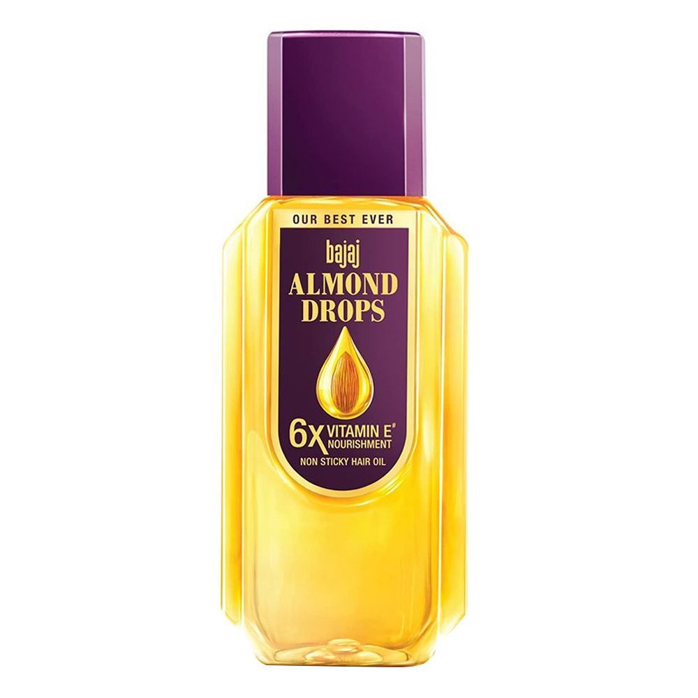 Bajaj Almond Drops Non Sticky Hair Oil, 300ml - Front View