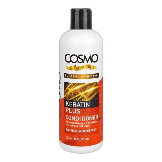 Cosmo Beaute Keratin Plus Strength Conditioner, Paraben & Sulfate Free, 500ml - Front View