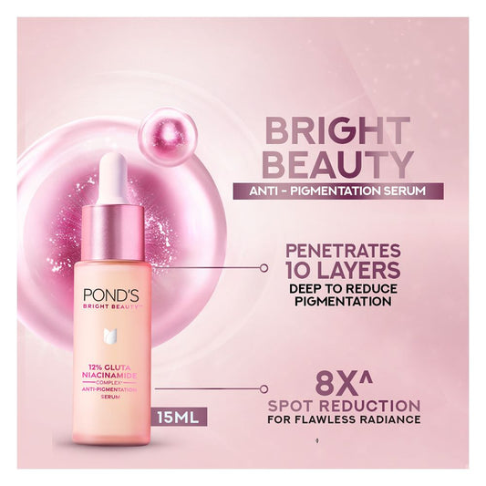 Pond's Bright Beauty 12% Gluta Niacinamide Anti Pigmentation Serum, 15ml - Front View