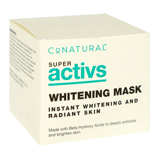 CoNatural Super Activs Whitening Face Mask, Sulphate & Paraben Free, 50g - Front View