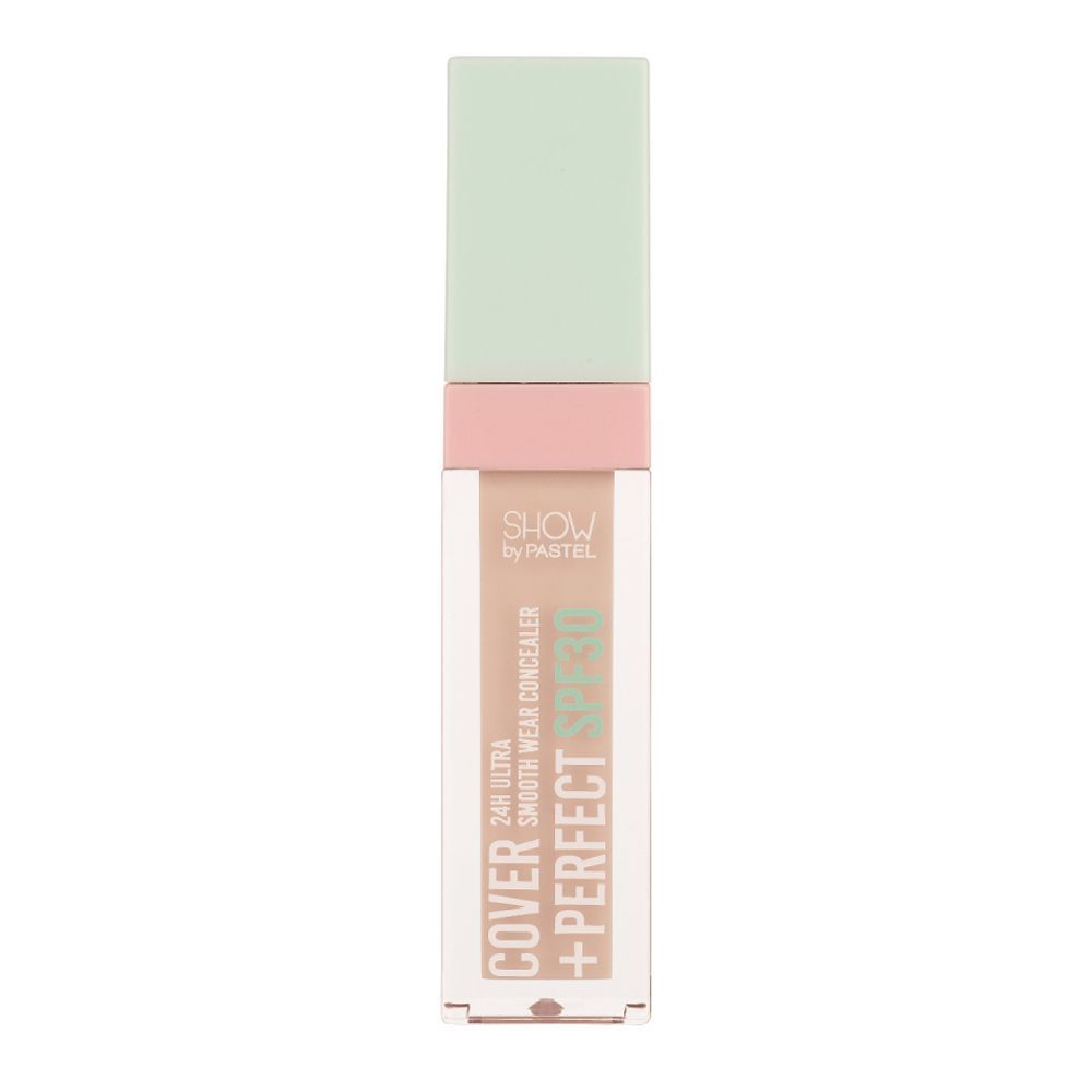 Pastel Cover + Perfect Concealer with SPF30, 24 Hours Ultra Smooth Wear, 7.8ml, 302 Light Rose - Front View
