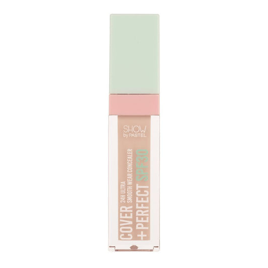 Pastel Cover + Perfect Concealer with SPF30, 24 Hours Ultra Smooth Wear, 7.8ml, 302 Light Rose - Front View