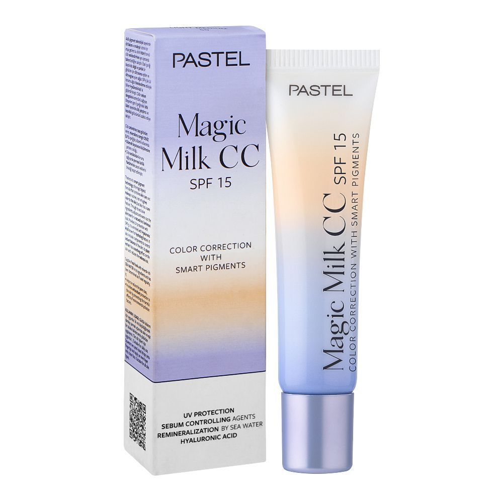 Pastel Magic Milk CC Color Correction Cream with SPF15 & Smart Pigments, 30ml, 51 Medium Deep - Front View
