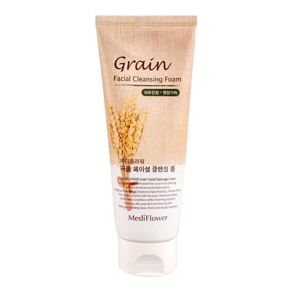 Mediflower Grain Facial Cleansing Foam, 150ml - Front View