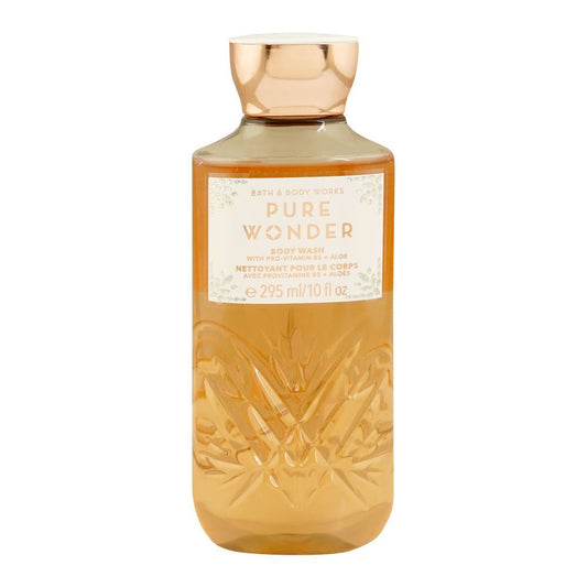 Bath & Body Works Pure Wonder Body Wash with Pro-Vitamin B5 & Aloe Vera, 295ml - Front View