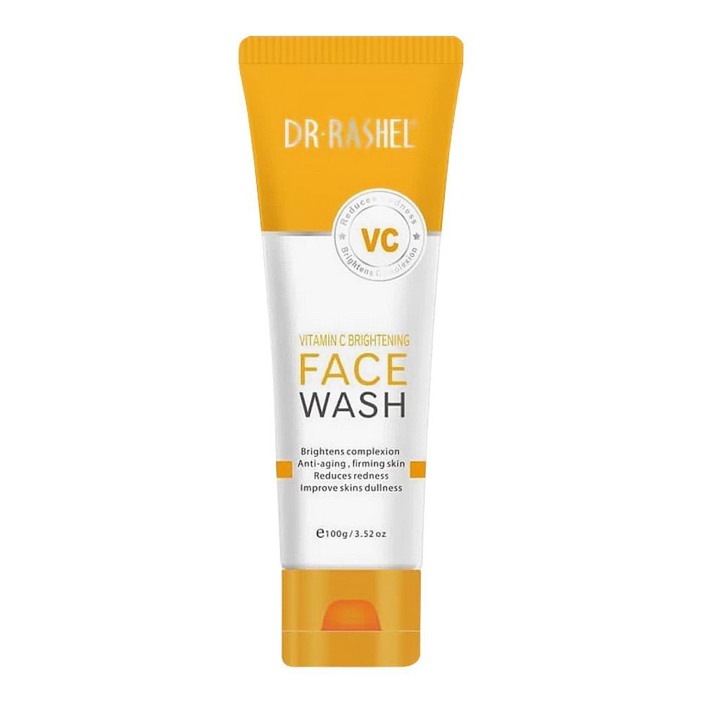 Dr. Rashel Vitamin C Brightening Face Wash, For All Skin Types, 100g - Front View