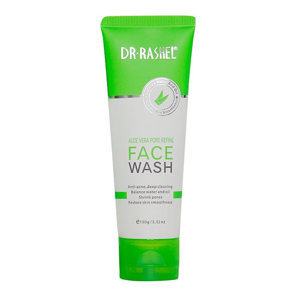 Dr. Rashel Aloe Vera Pore Refine Face Wash, For All Skin Types, 100g - Front View