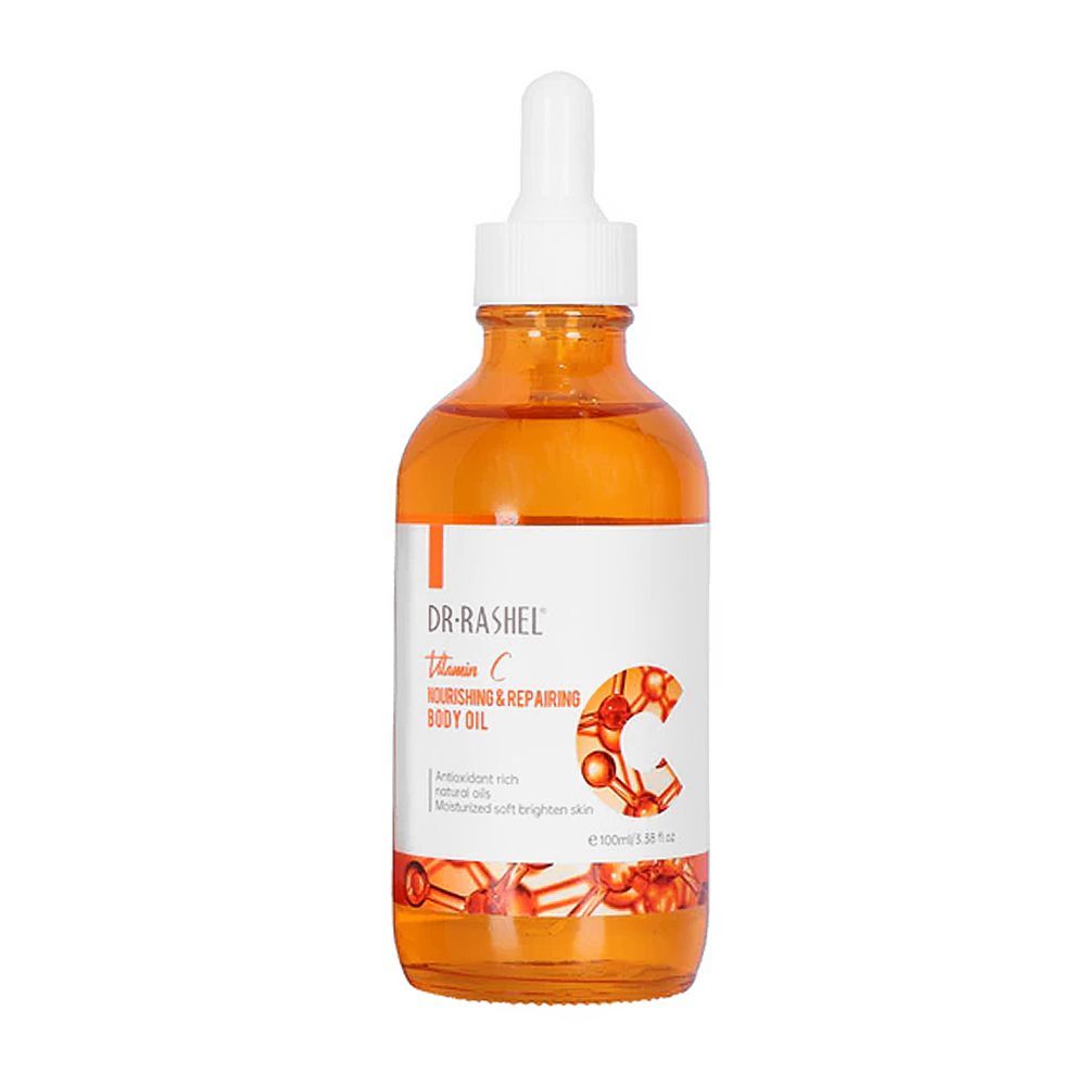 Dr. Rashel Vitamin C Nourishing & Repairing Body Oil, 100ml -  Front View