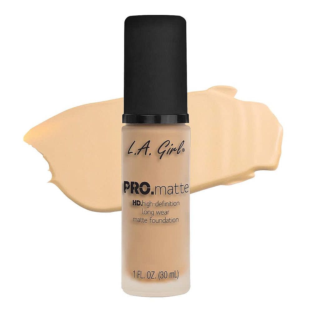 L.A. Girl Pro Matte HD Long Wear Matte Liquid Foundation, 30ml,  GLM671 Ivory - Front View