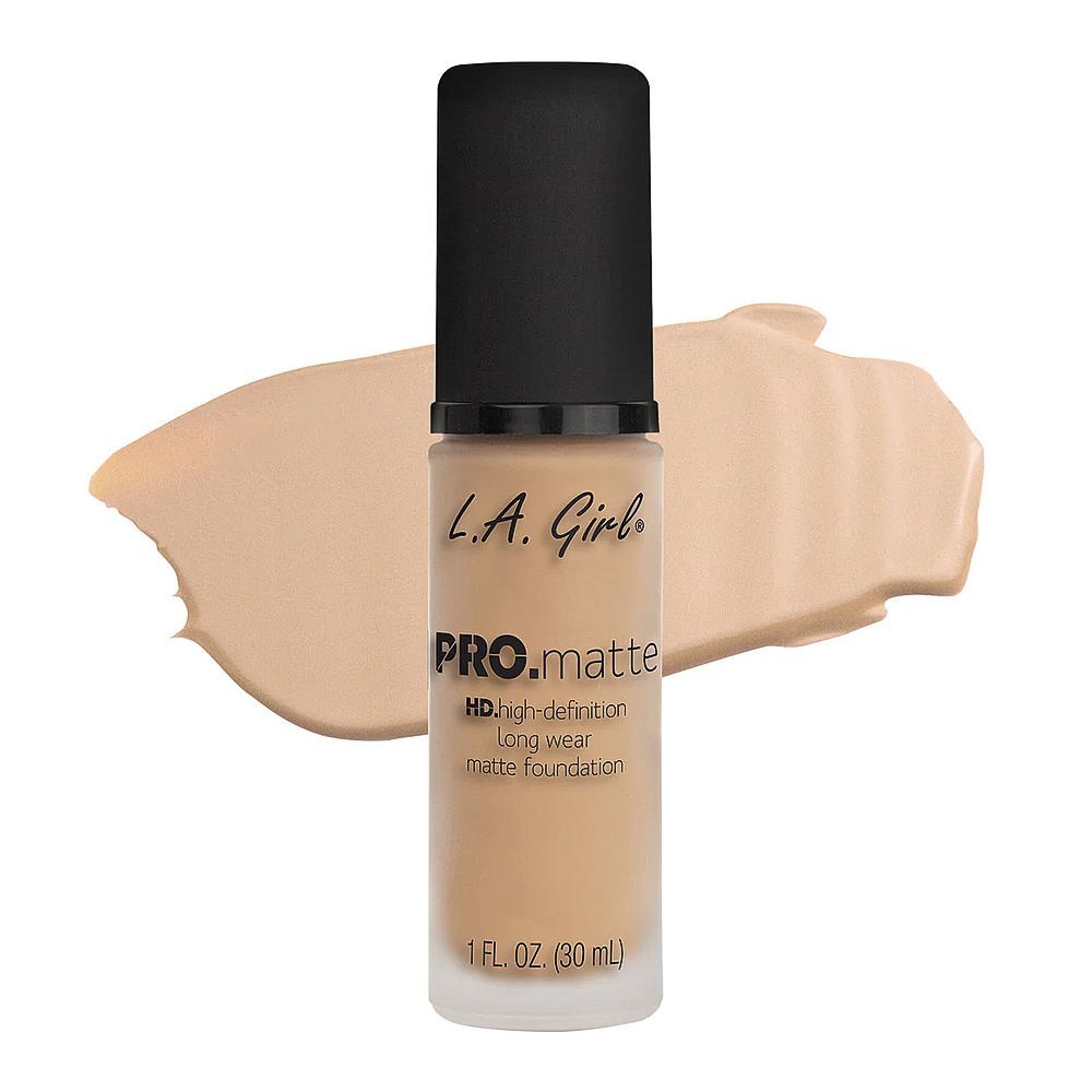 L.A. Girl Pro Matte HD Long Wear Matte Liquid Foundation, 30ml,  GLM716 Nude - Front View