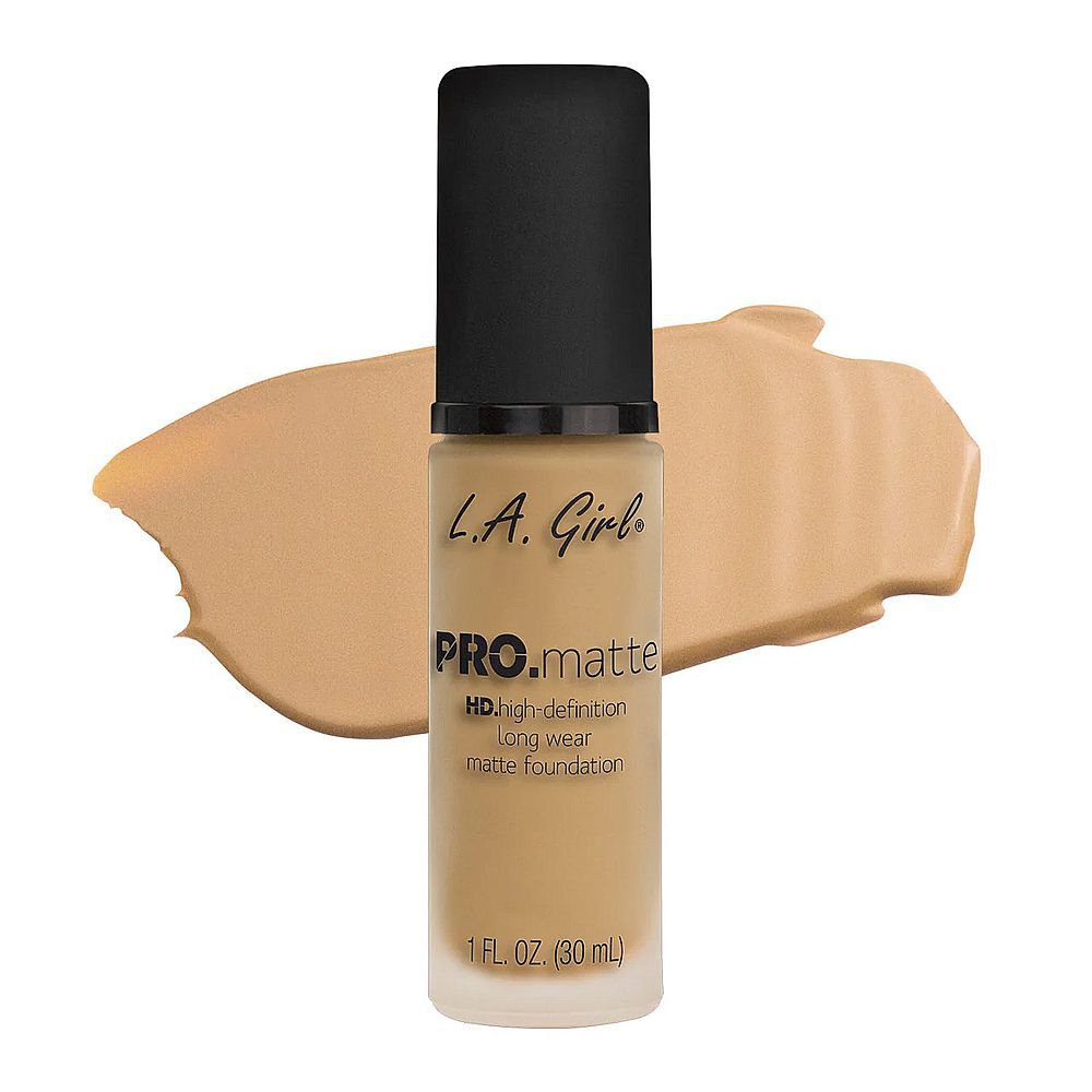 L.A. Girl Pro Matte HD Long Wear Matte Liquid Foundation, 30ml,  GLM673 Beige - Front View