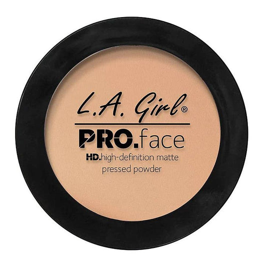 L.A. Girl Pro Face HD High Definition Matte Pressed Powder, 7g,  GPP606 Buff - Front View