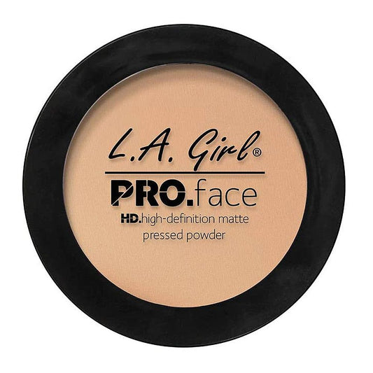 L.A. Girl Pro Face HD High Definition Matte Pressed Powder, 7g,  GPP605 Nude Beige - Front View