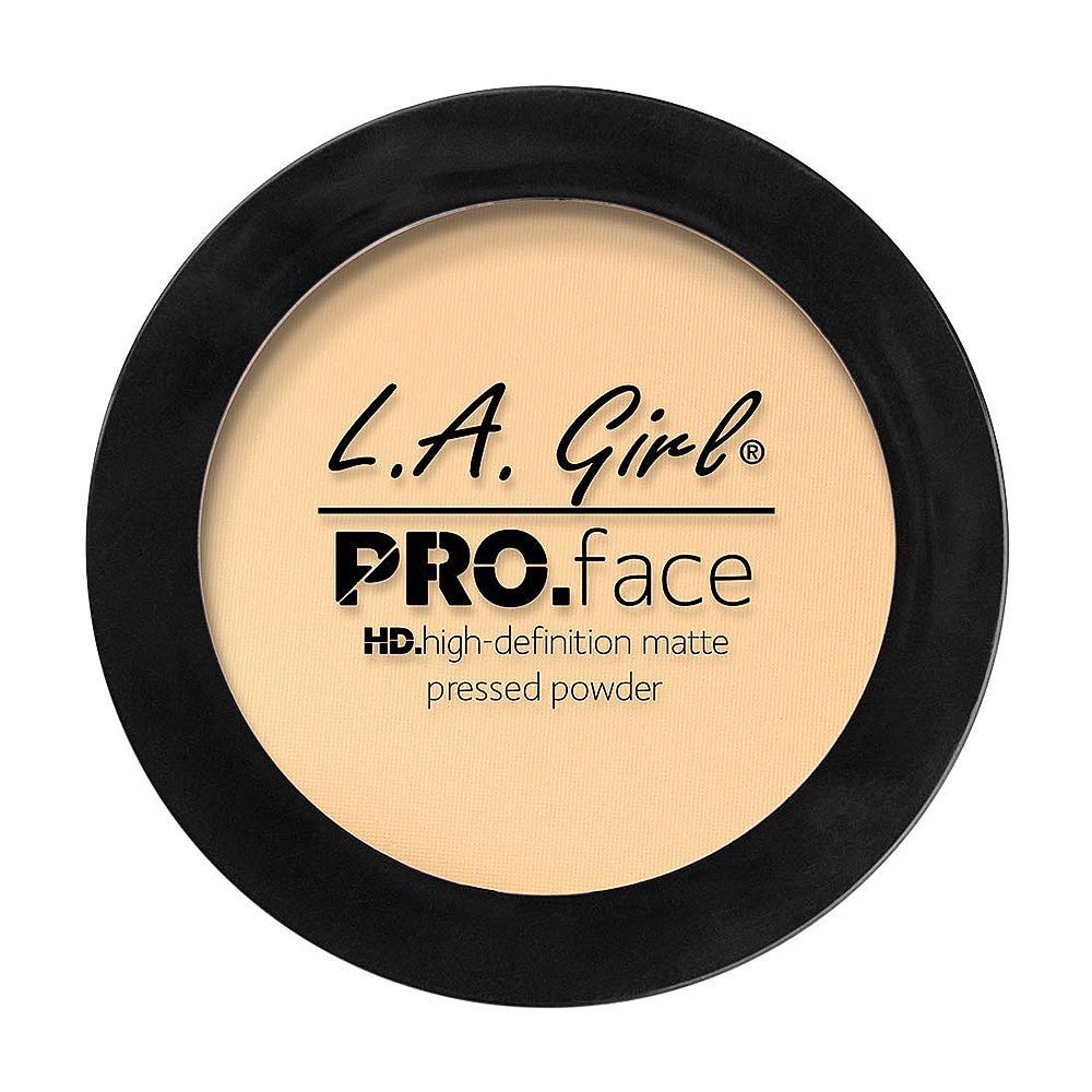 L.A. Girl Pro Face HD High Definition Matte Pressed Powder, 7g,  GPP602 Classic Ivory - Front View