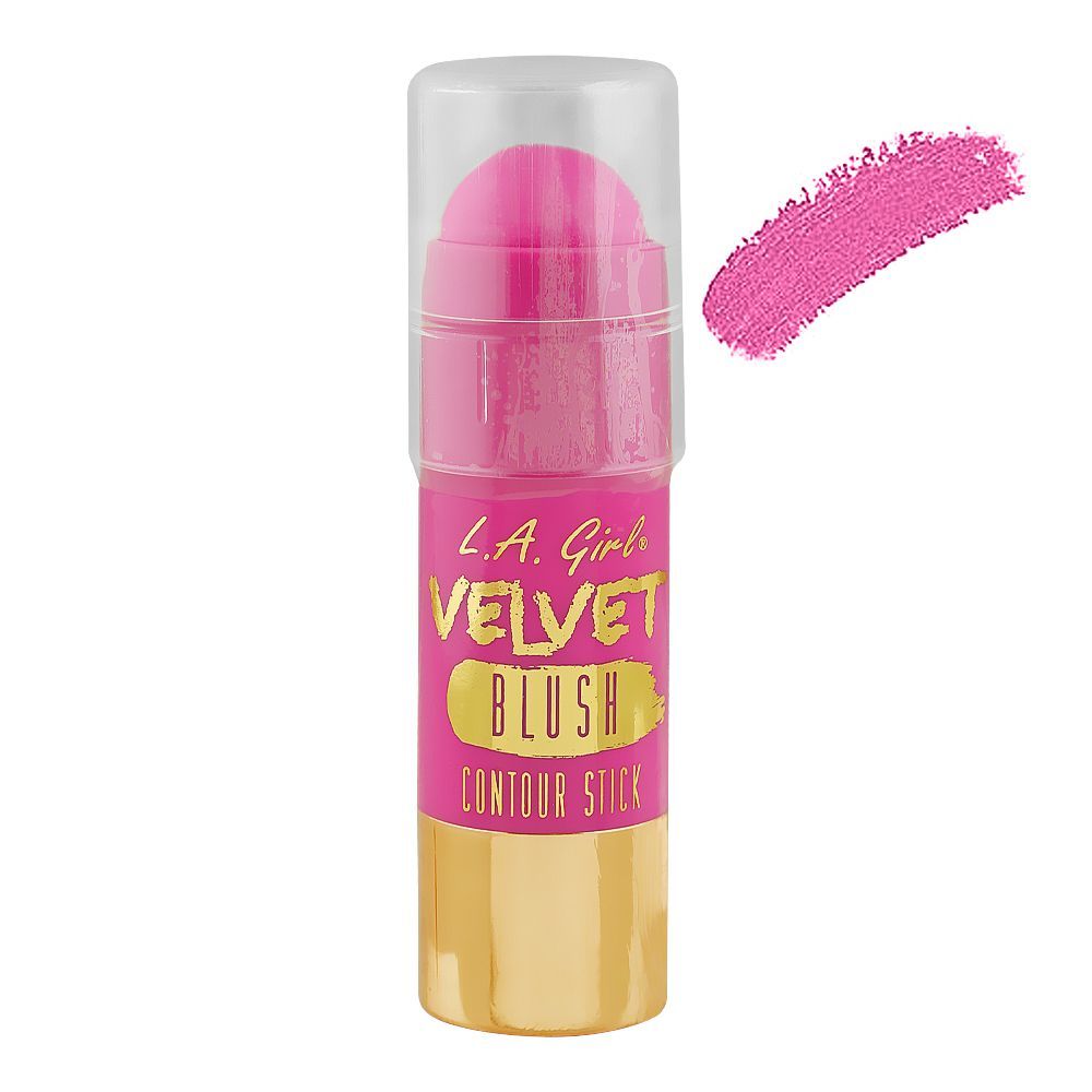 L.A. Girl Velvet Blush Contour Stick, 5.8, GCS588 Pompom - Front View