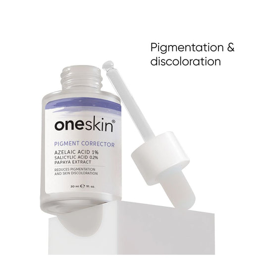 Oneskin Pigment Corrector Serum with Azelaic Acid 1%, Salicylic Acid 0.2% & Papaya Extract, 30ml - Front View