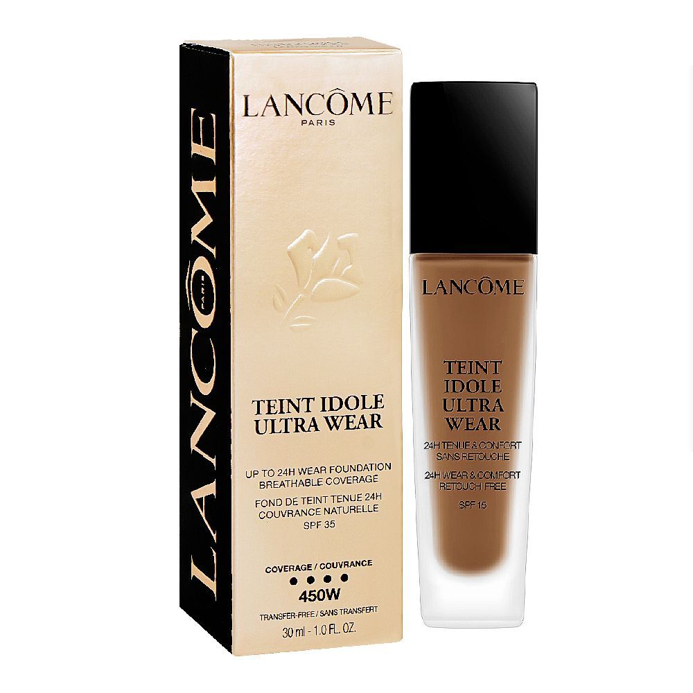 Lancome Teint Idole Ultra Wear Liquid Foundation, Transfer-Free, SPF35, 30ml, 450W 09 Cookie - Front View
