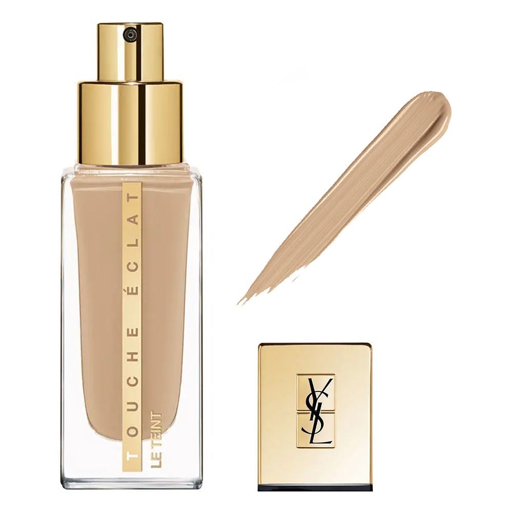 Yves Saint Laurent Touche Eclat Le Teint Liquid Foundation, Medium Coverage, SPF22, PA++, 25ml, BR40 Cool Sand - Front View
