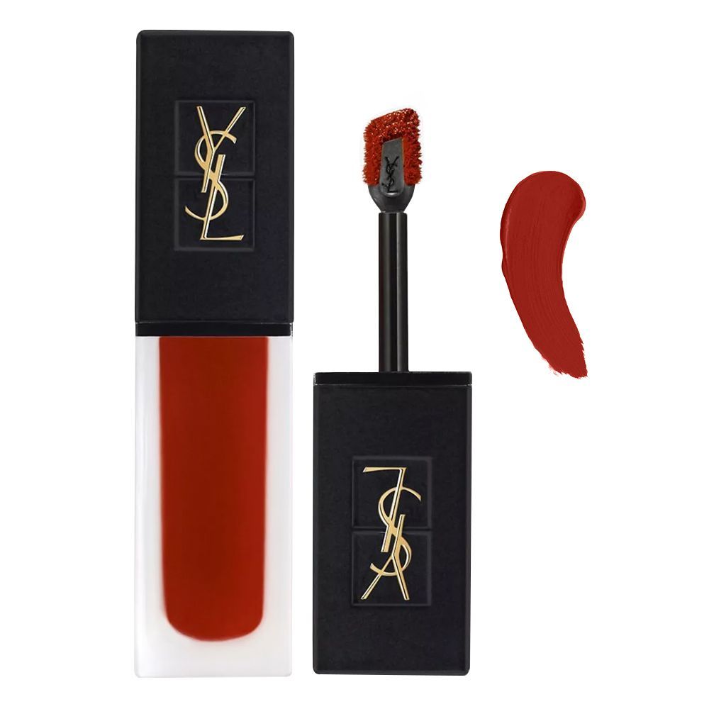 Yves Saint Laurent Tatouage Couture Velvet Cream Matte Liquid Lipstick, 6ml, 211 Chili Incitement - Front View