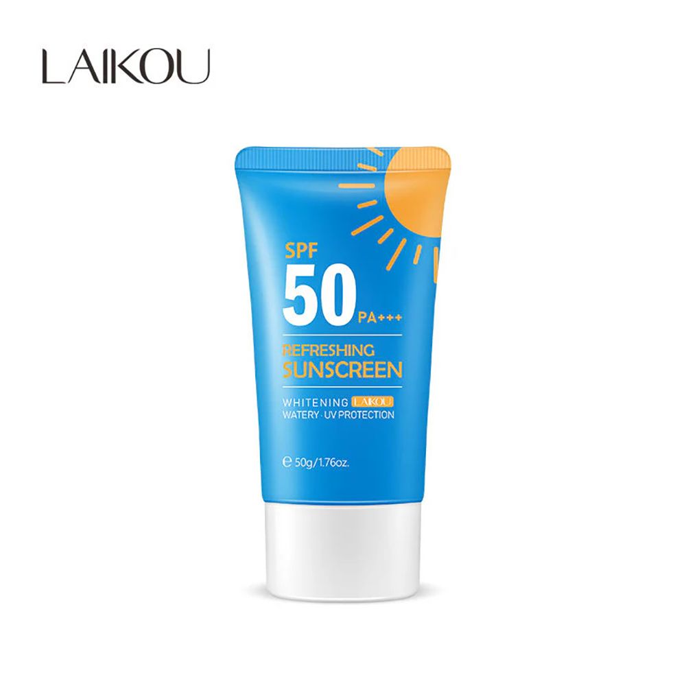 Laikou Refreshing Whitening Sunscreen, Waterproof, UV Protection, SPF50, PA+++, 50g, LK83861E - Front View