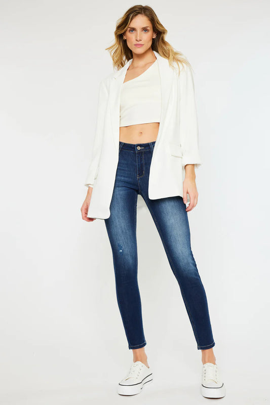 Mendy Mid Rise Super Skinny Jeans