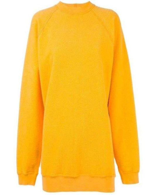 Plain Yellow Sweat Shirt For women - AceCart Warm Hooded Sweatshirt in Yellow