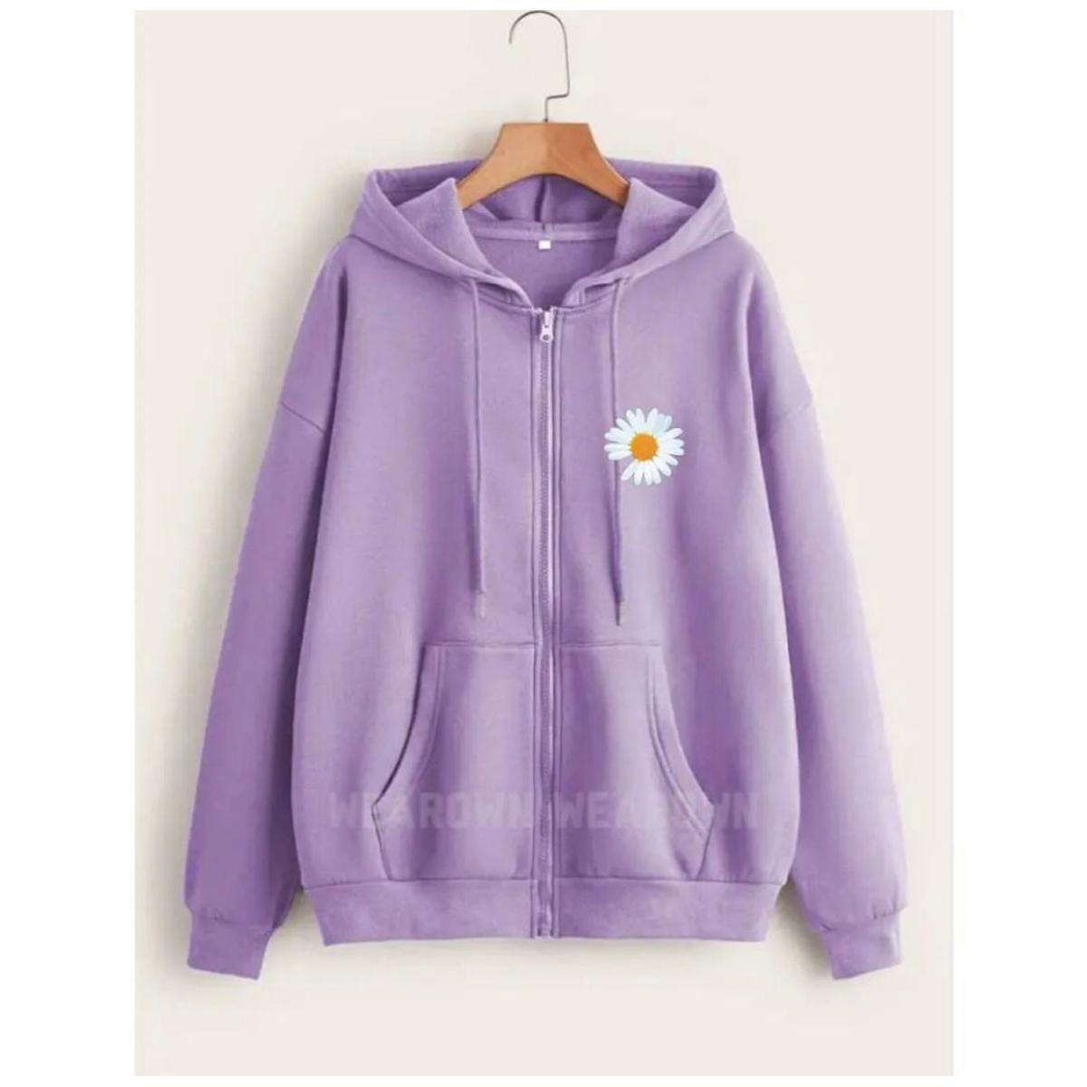 Light purple zip up hoodie deals