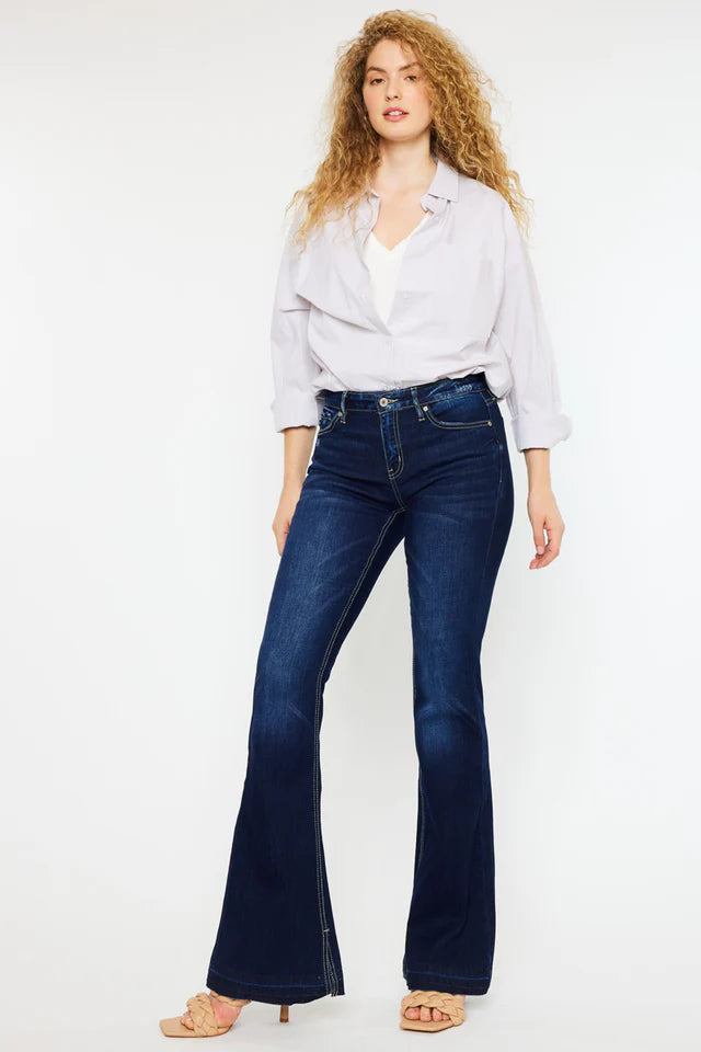Heidi Mid Rise Flare Jeans
