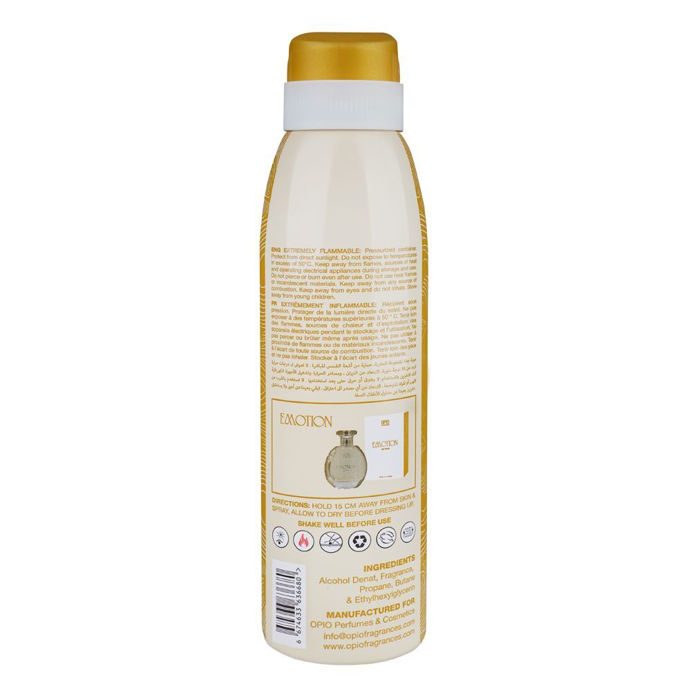 Opio Emotion Pour Femme Deodorant, Body Spray For Women's, 200ml