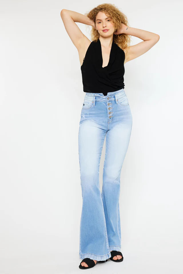 Blairen Ultra High Rise Flare Jeans - Curvy