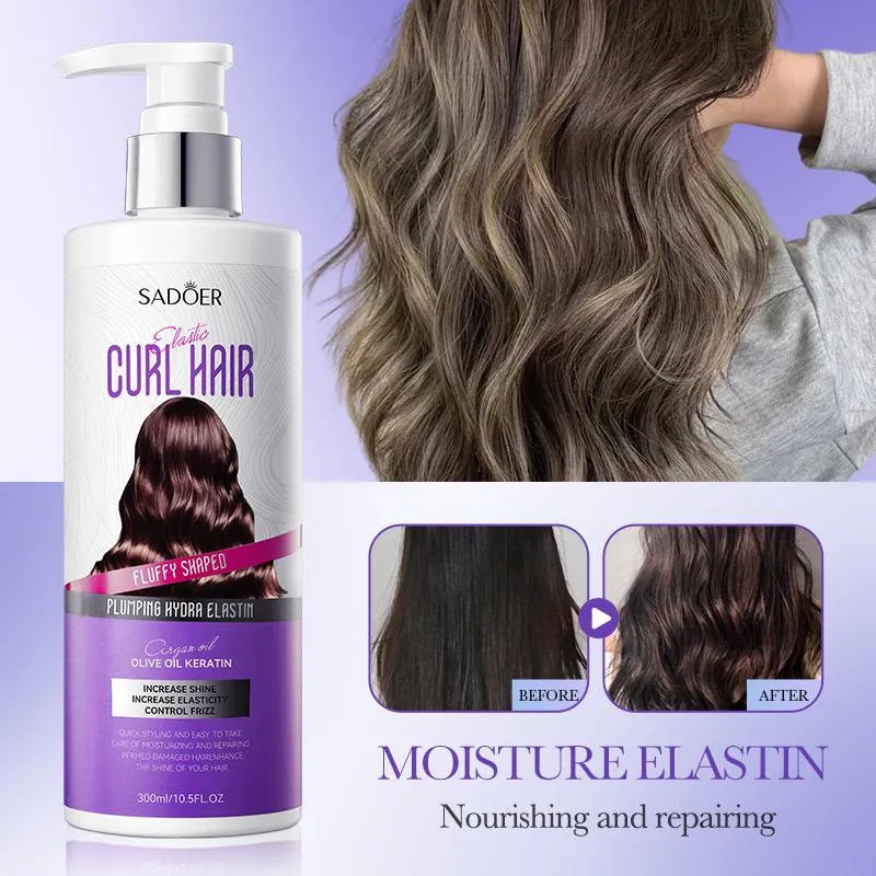 Sadoer Elastic Curl Hair Cream 300Ml - Front View