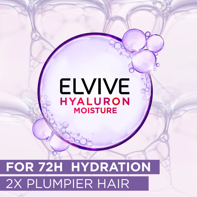L'Oreal Paris Elvive Hyaluron Moisture 72H Moisture Filling Shampoo, 360ml