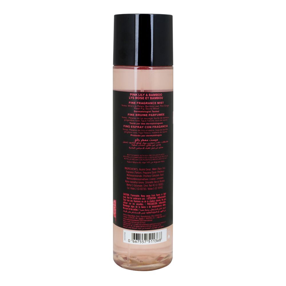 Bath & Body Works Pink Lily & Bamboo Fine Fragrance Mist, 236ml