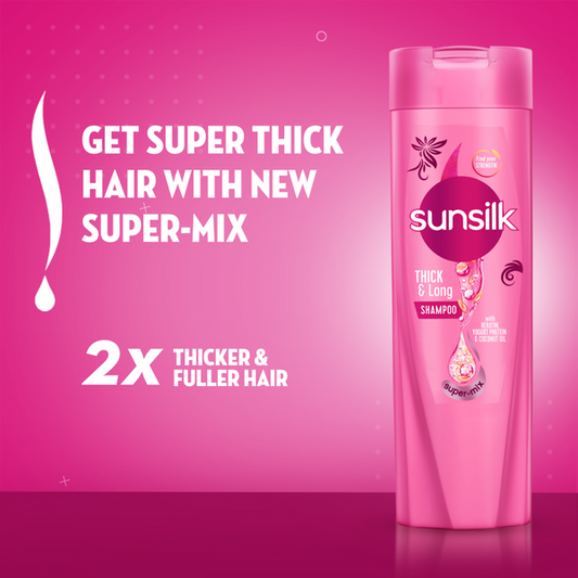 Sunsilk Shampoo Thick & Long - 360Ml - Front View