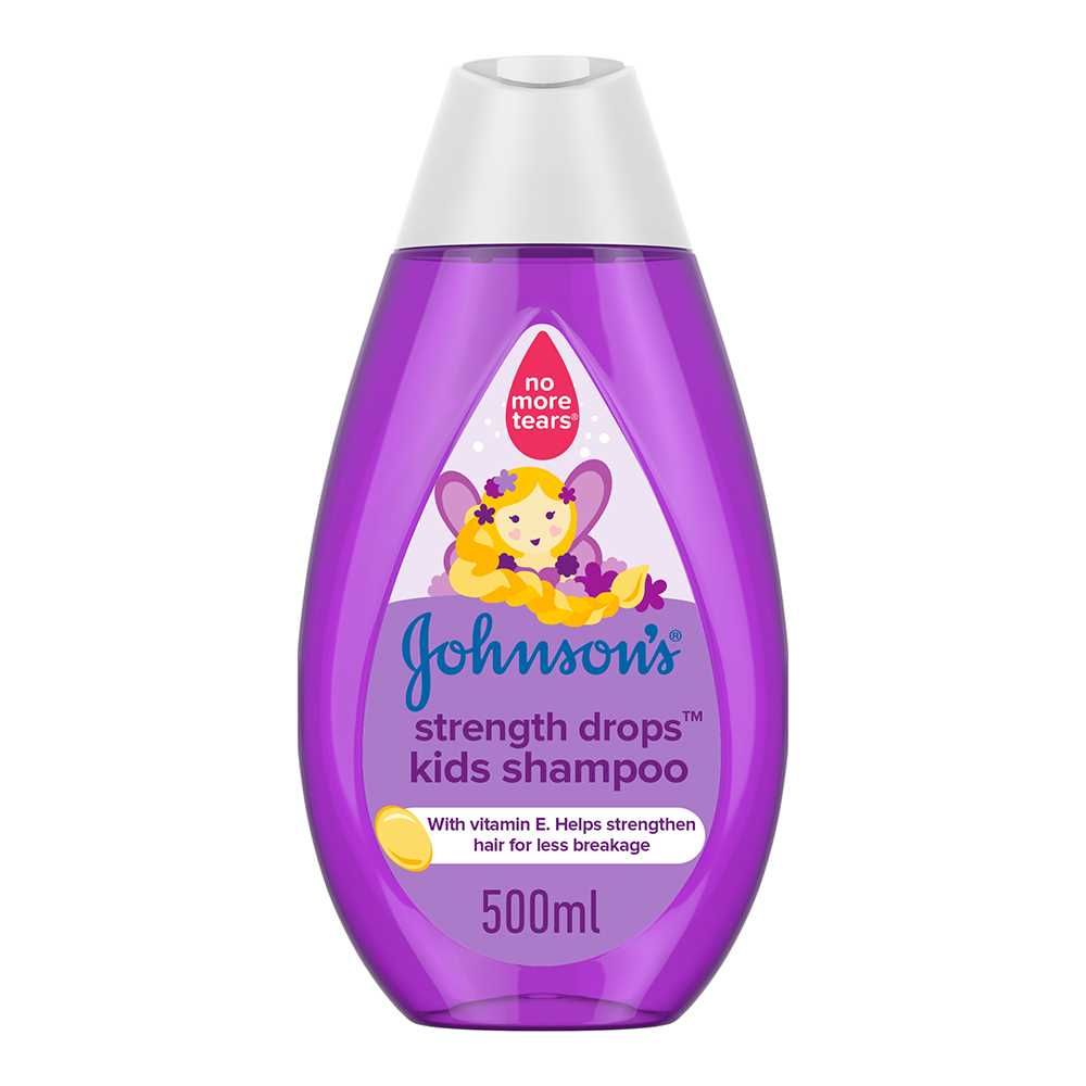 Johnson's Strength Drops Kids Shampoo, 500ml - Front View