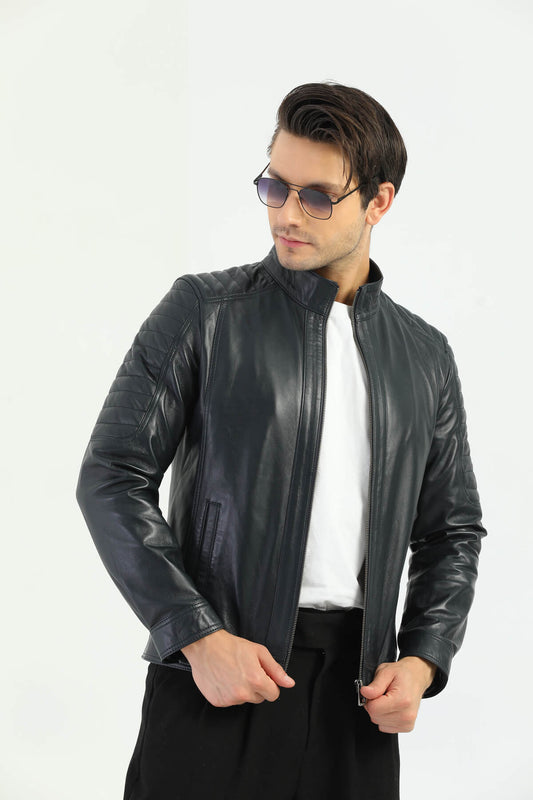 Ace Glasgow Black Men's Leather Jacket