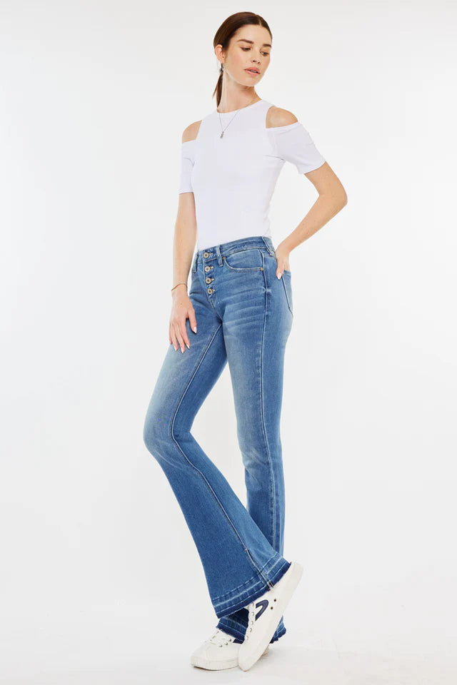 Lurice Mid Rise Flare Jeans For Women
