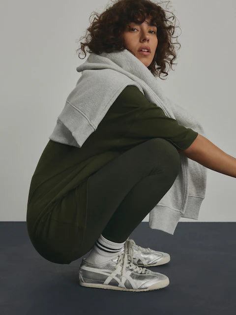 Forest Green Cotton Relaxed Fit Oversized T-Shirt For Women's