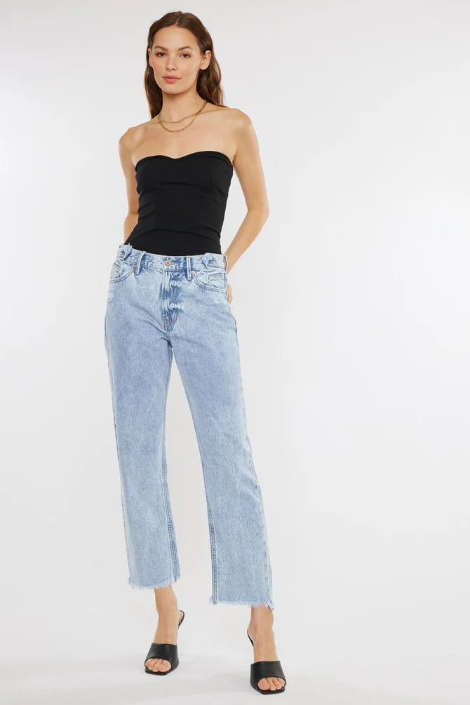 Meadow High Rise Straight Leg Jeans