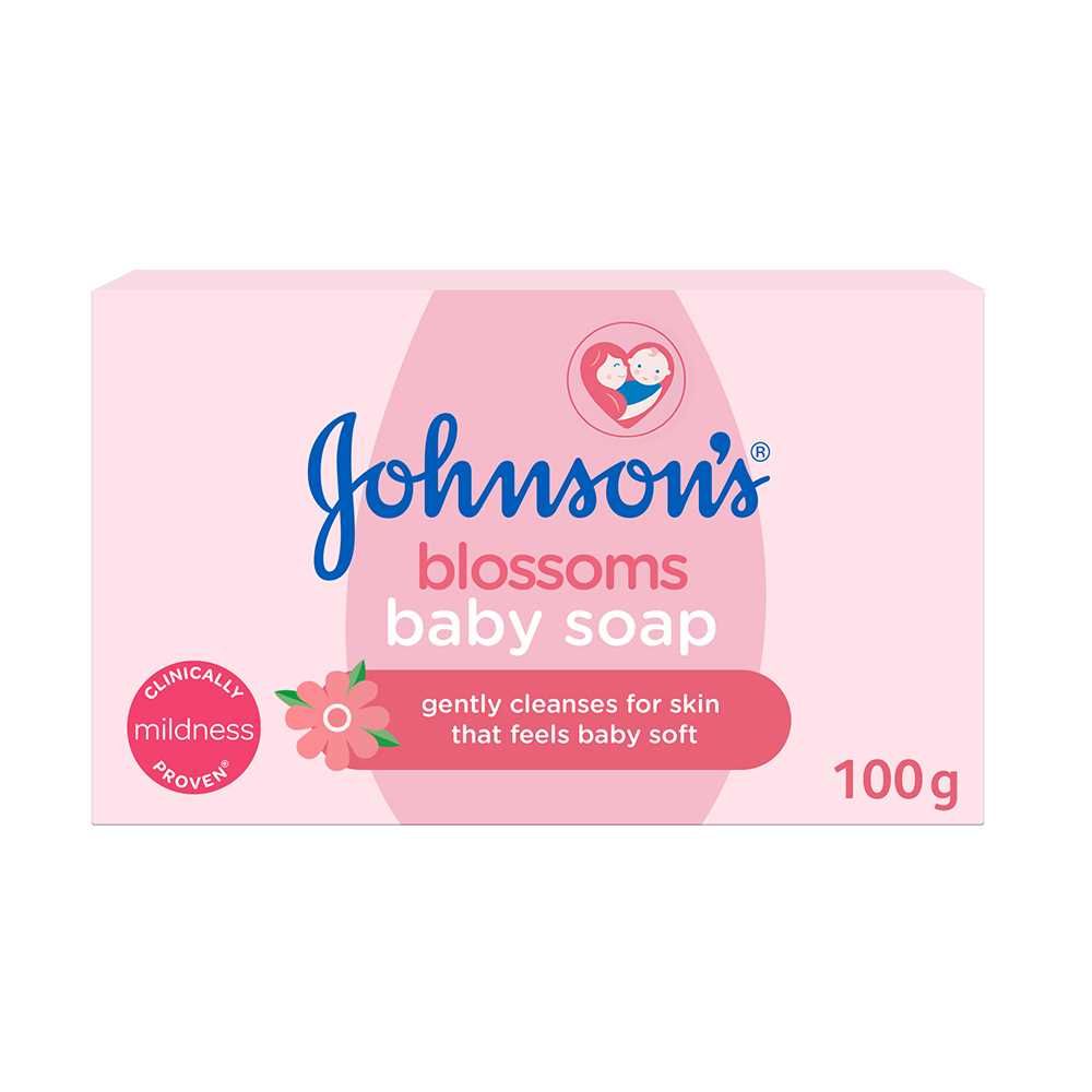 Johnson's Baby Blossoms Soap, 100g - Front View