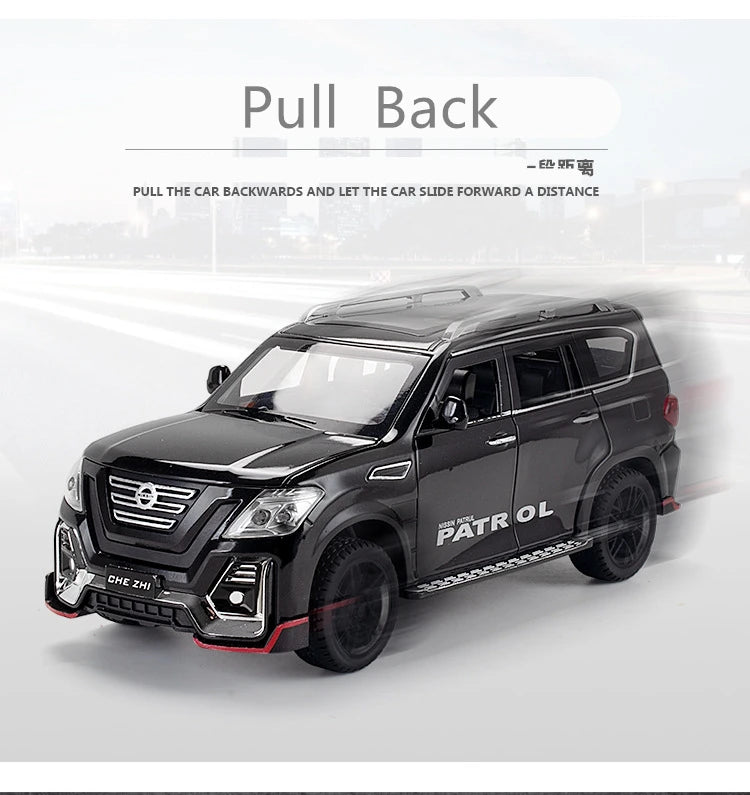 1:24 Nissan Patrol Alloy Car Model Diecasts Metal Toy | Showpiece Car