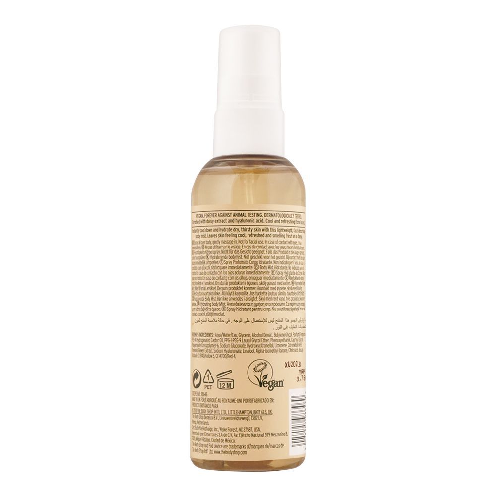 The Body Shop Cool Daisy Hydrating Body Mist, For Normal To Dry Skin, 100ml