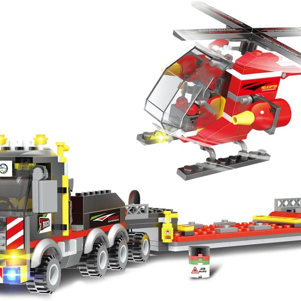 LEGO City Fire Rescue: Helicopter and Special Transport building Set